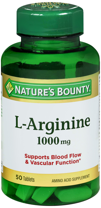 L-ARGININE 1000MG TABLET 50CT NAT BOUNTY