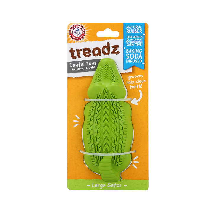 ARM&HAMMER DOG TREADZ GATOR DENTAL TOY