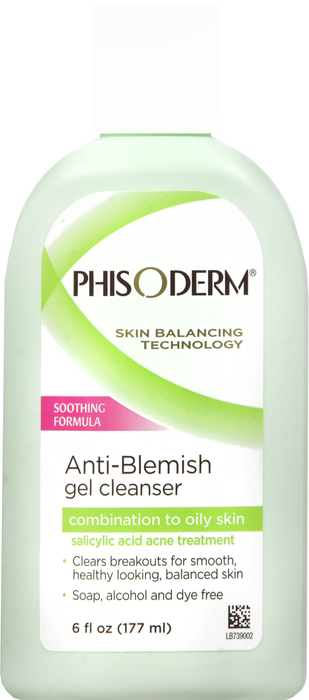 PHISODERM ANTI BLEMISH FACE GEL 6OZ