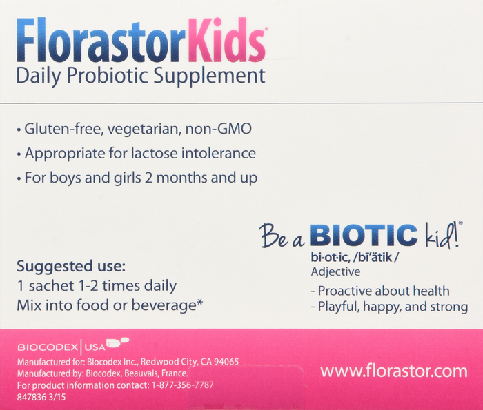 FLORASTOR KIDS 250MG 30CT PWD