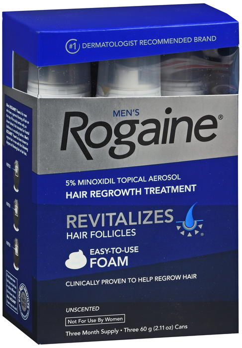 ROGAINE MEN FOAM 3 MONTH UNS 3X2.11OZ