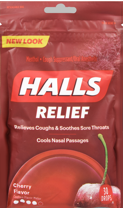 Hall's Cherry Flavor Cough Drops 30ct