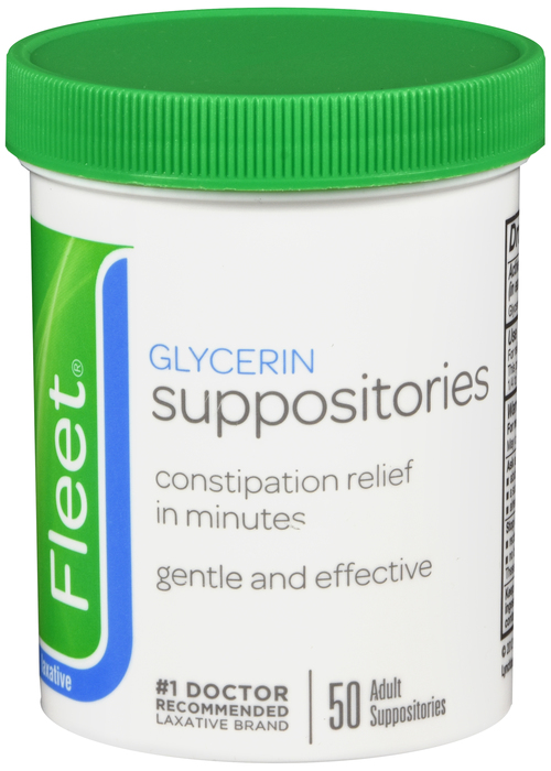 Fleet Adult Laxative Glycerin Suppositories 50ct