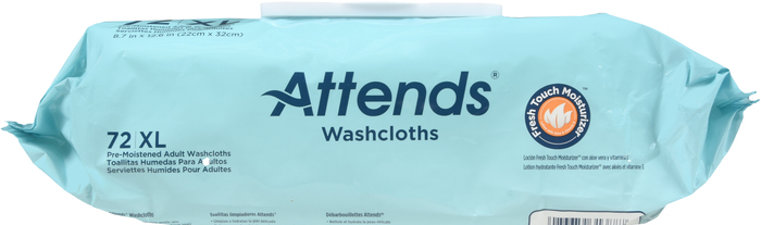 Attends Wash Cloth Convenience Pack 72ct