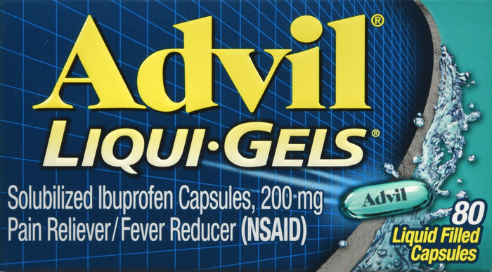 Advil Ibuprofen Pain Reliever/Fever Reducer Liqui-Gels 80ct