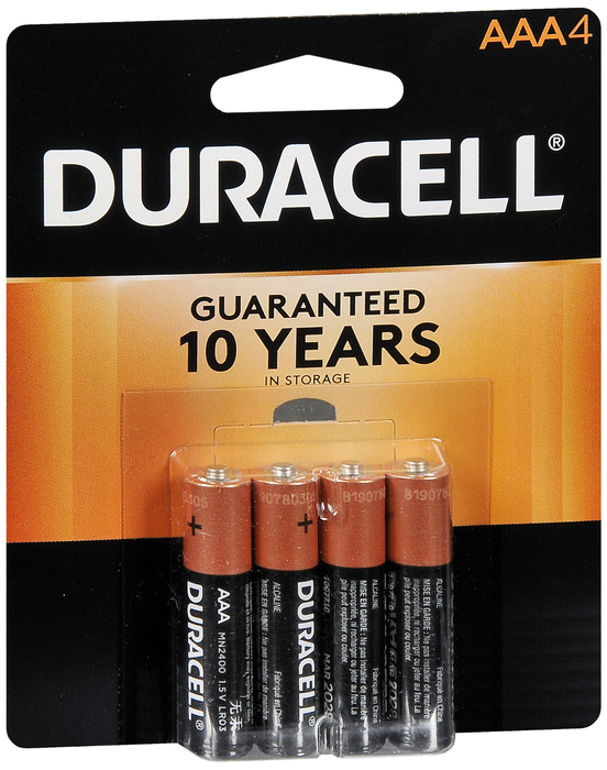 DURACELL COPPERTOP AAA 4CT