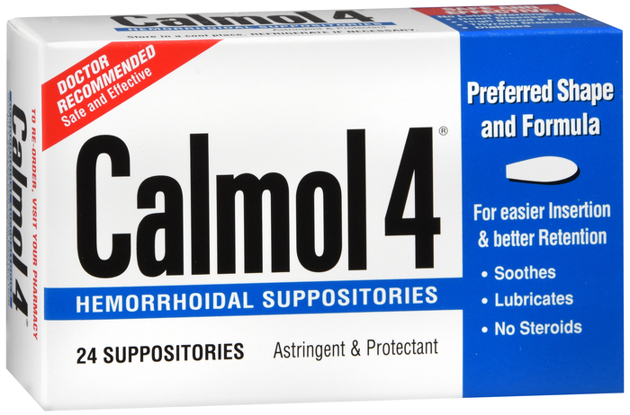 Calmol Hemorrhoidal Suppositories 24ct