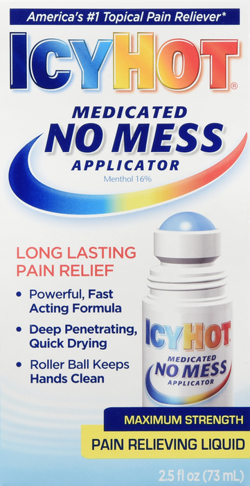 Icy Hot Pain Relieving Liquid No Mess Applicator 2.5oz