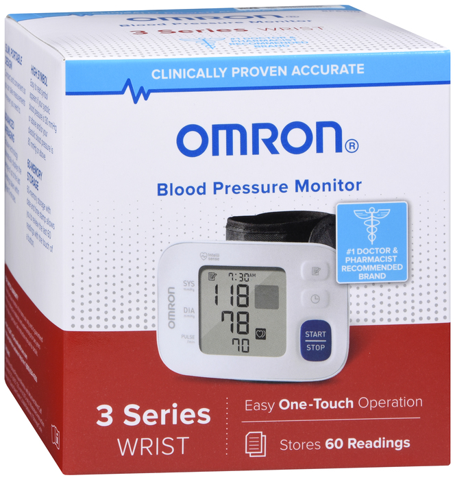 Omron 3 Series Wrist Blood Pressure Monitor 1ct