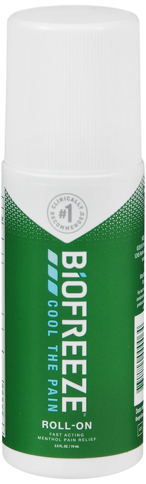 Biofreeze Cool The Pain Roll-On Fast Acting Menthol Pain Relief 2.5oz