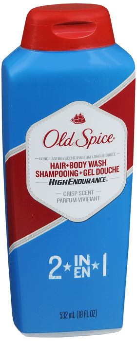 OLD SPICE BODY WASH HI ENDR +HAIR 18OZ