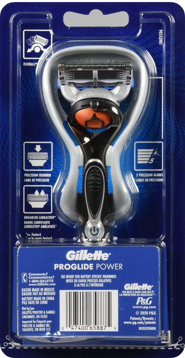 Gillette Fusion5 ProGlide Sensitive Men's Razor Handle + 1 Blade Refill 1ct