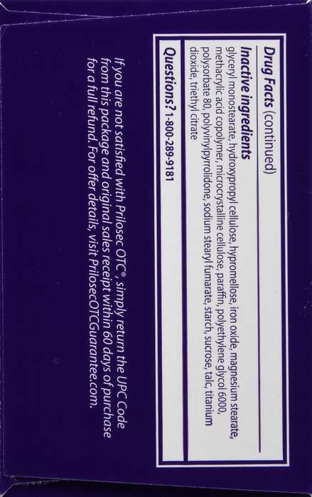 Prilosec OTC Heartburn Relief and Acid Reducer Tablets 42ct