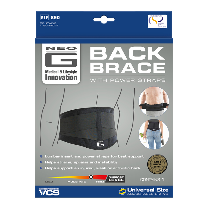 Neo G Back Brace with Power Straps OSFA