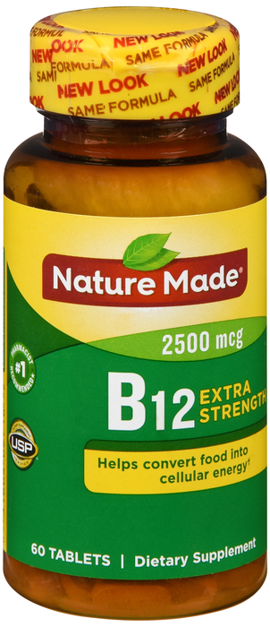 Nature Made Vitamin B-12 2500mcg Tablets 60ct