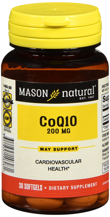 CO Q-10 200MG SOFTGELS 30CT MASON