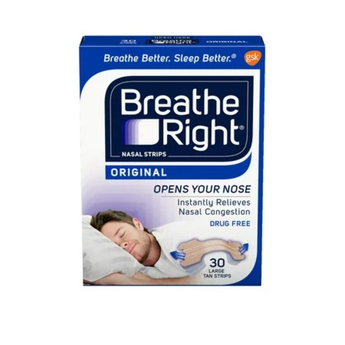 Breathe Right Tan Large Nasal Strips 30ct