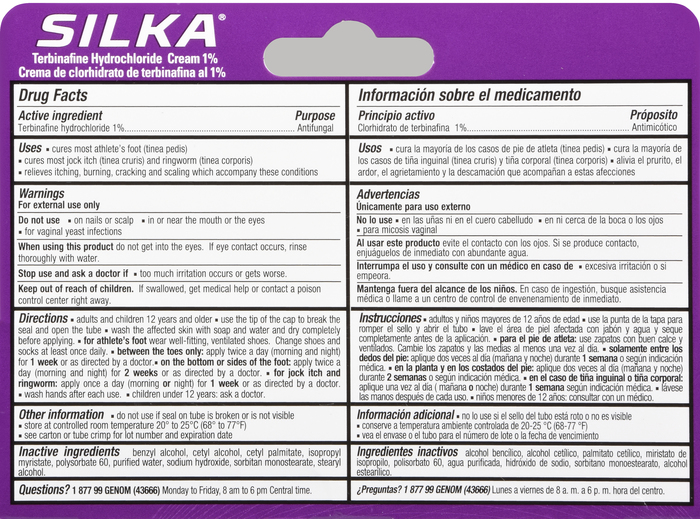 SILKA ANTIFUNGAL CREAM 1OZ