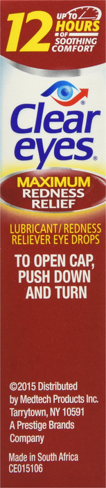 Clear Eyes Eye Drops Maximum Redness Relief 0.5oz