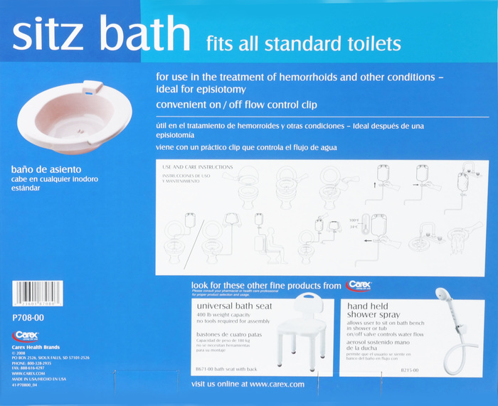 Carex Sitz Bath for Toilet 1ct