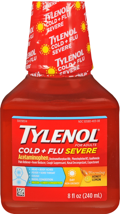 TYLENOL LIQUID WARMING DAY HONEY 8OZ