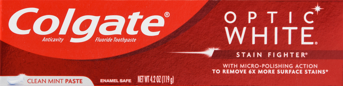 Colgate Optic White Stain Fighter Toothpaste Mint 4.2oz