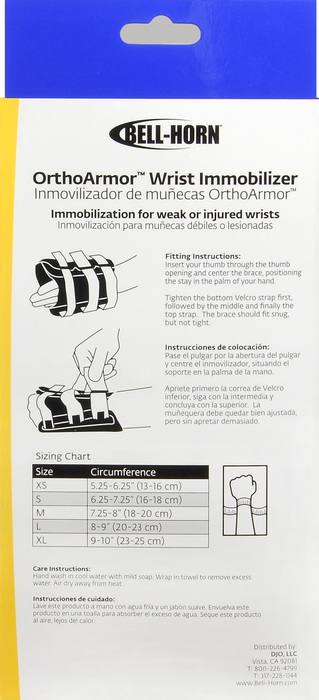 ORTHO ARMOR WRIST IMMOB RT M BELLHORN