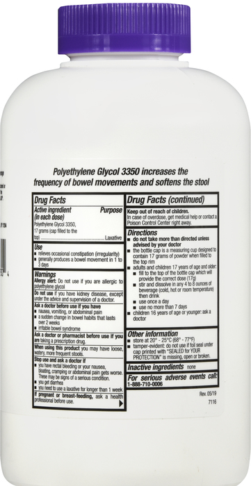 Polyethylene Glycol 3350 Powder 510g Geri-Care