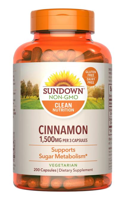 SD CINNAMON 1500 MG CAP 200 CT