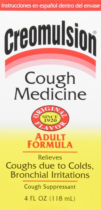 CREOMULSION ADULT COUGH SYR FORMULA 4 OZ