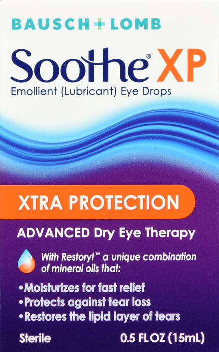 Bausch + Lomb PreserVision Soothe, Xtra Protection Advanced Dry Eye Therapy Eye Drops 0.5oz