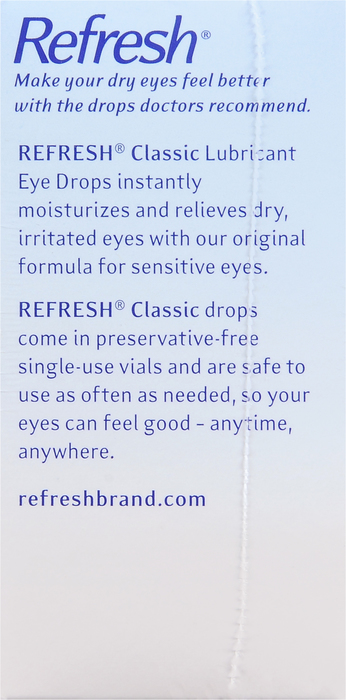 Refresh Classic Lubricant Eye Drops 30x0.01oz