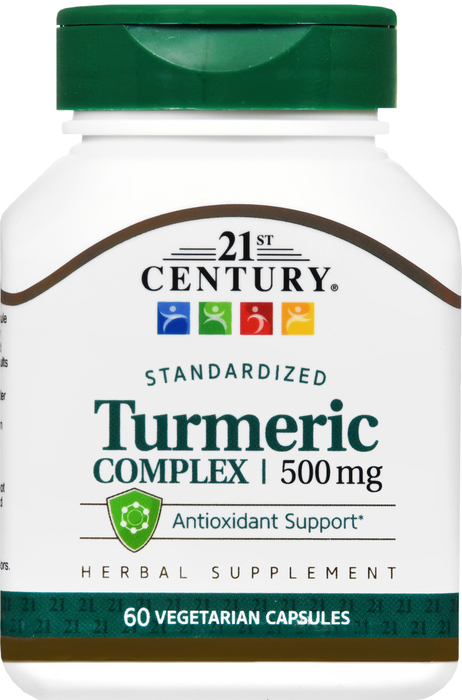 21st Century Turmeric Complex 500mg Vegetarian Capsules 60ct