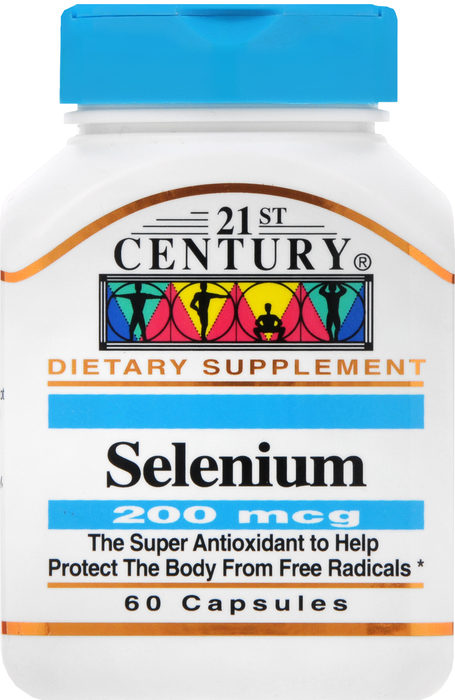 21st Century Selenium 200mcg Capsules 60ct