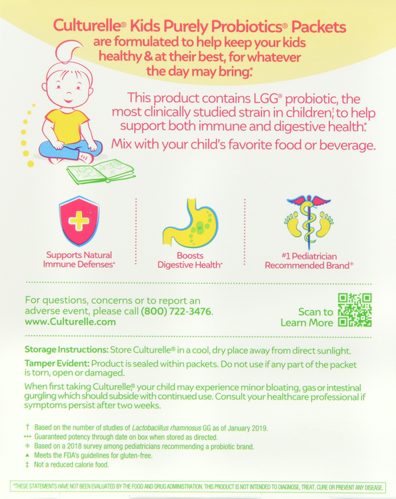 Culturelle Probiotics for Kids Packets 30ct