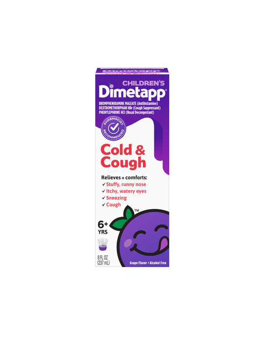 Children's Dimetapp Cold & Cough Grape Syrup 8oz