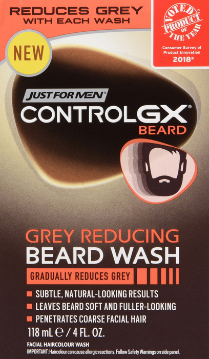 Just for Men Control GX Beard Grey Reducing Wash 4oz