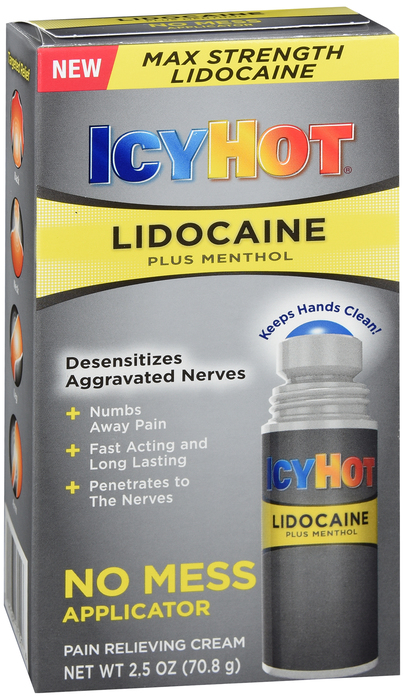 Icy Hot Lidocaine No Mess Applicator 2.5oz