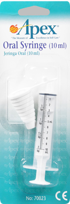 Apex Oral Syringe with Adaptor 1ct