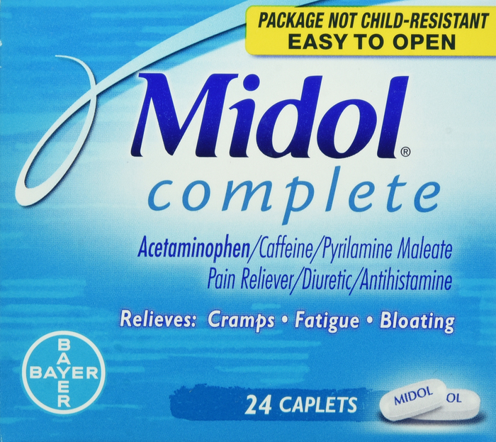 Midol Complete Maximum Strength Pain Reliever Caplets 24ct