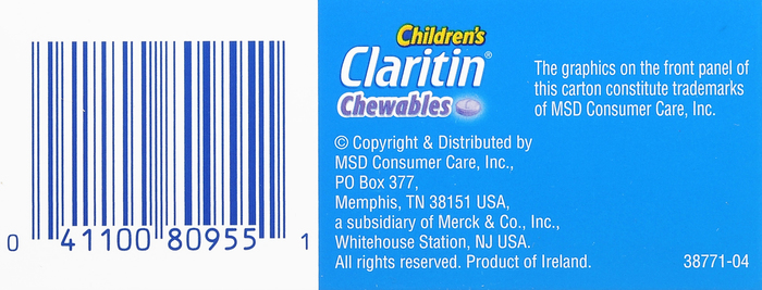 Claritin Children's 24HR 5mg Grape Chewable Tablets 30ct