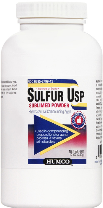 HUMCO SULFUR SUBLIMED POWDER 12OZ