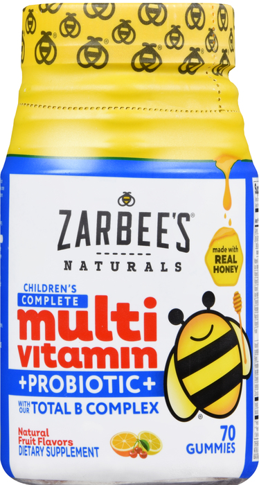 Zarbee's Naturals Children's Complete Multivitamin + Probiotic Gummies 70ct