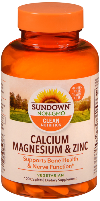 Sundown Calcium/Mag/Zinc Caplets 100ct