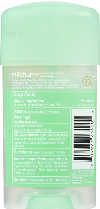 MITCHUM LADY POWER GEL SHOWER FR 2.25OZ