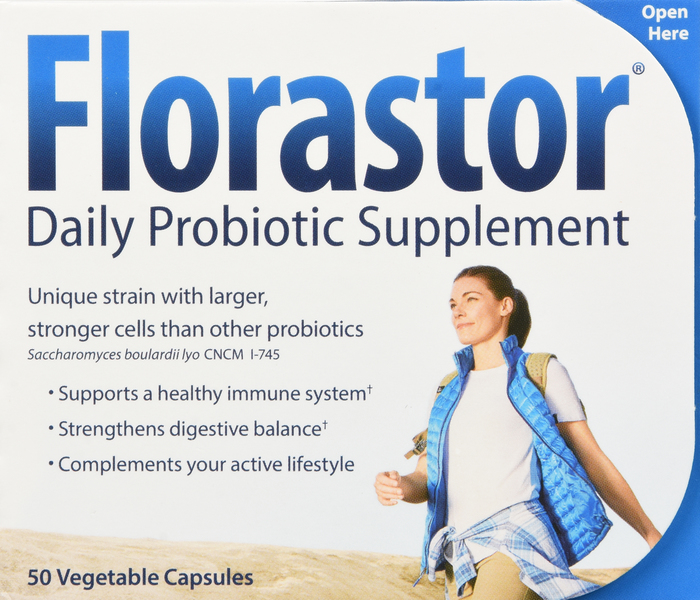 Florastor Daily Probiotic Supplement 250mg Capsules 50ct