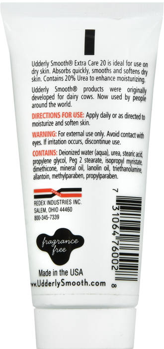 UDDERLY SMOOTH 20% XTRA CARE CREAM 2.0OZ