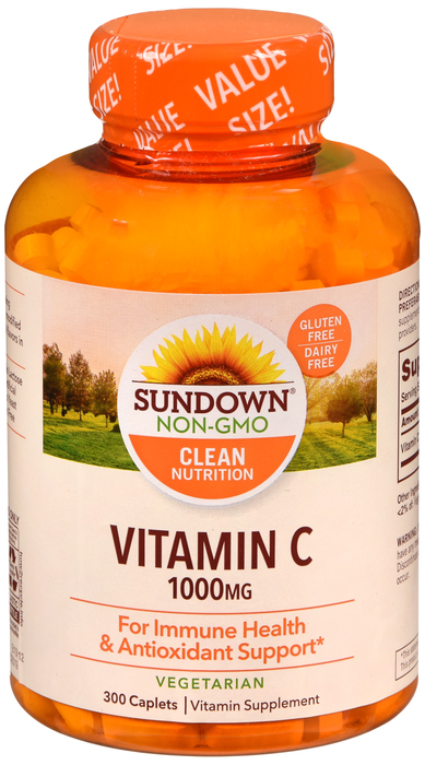 SUNDOWN NATURALS VITAMIN C 1000MG ASCORBIC ACID CAPLET 300CT