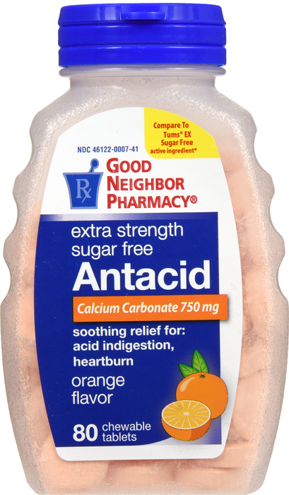 Good Neighbor Pharmacy Sugar Free Antacid Original Tablets 80ct