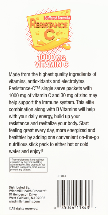 RESIST C VIT C 1000MG RASPBRRY STK 14CT